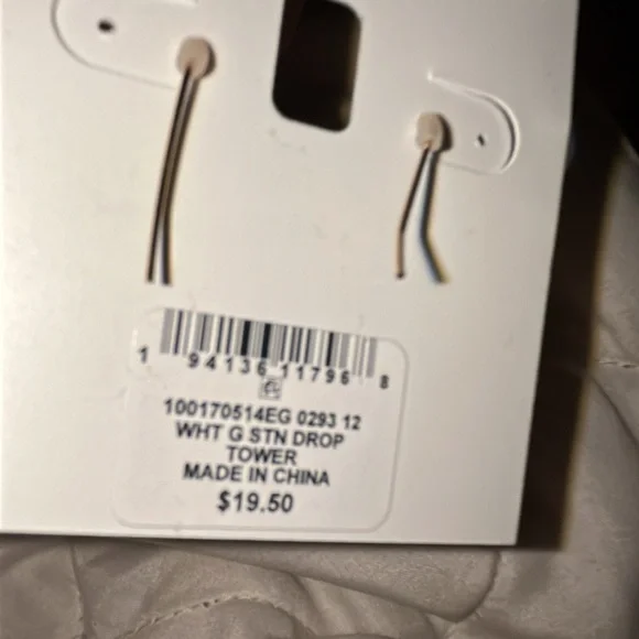 Style & Co. Gold and Cream Earrings - Picture 4 of 6